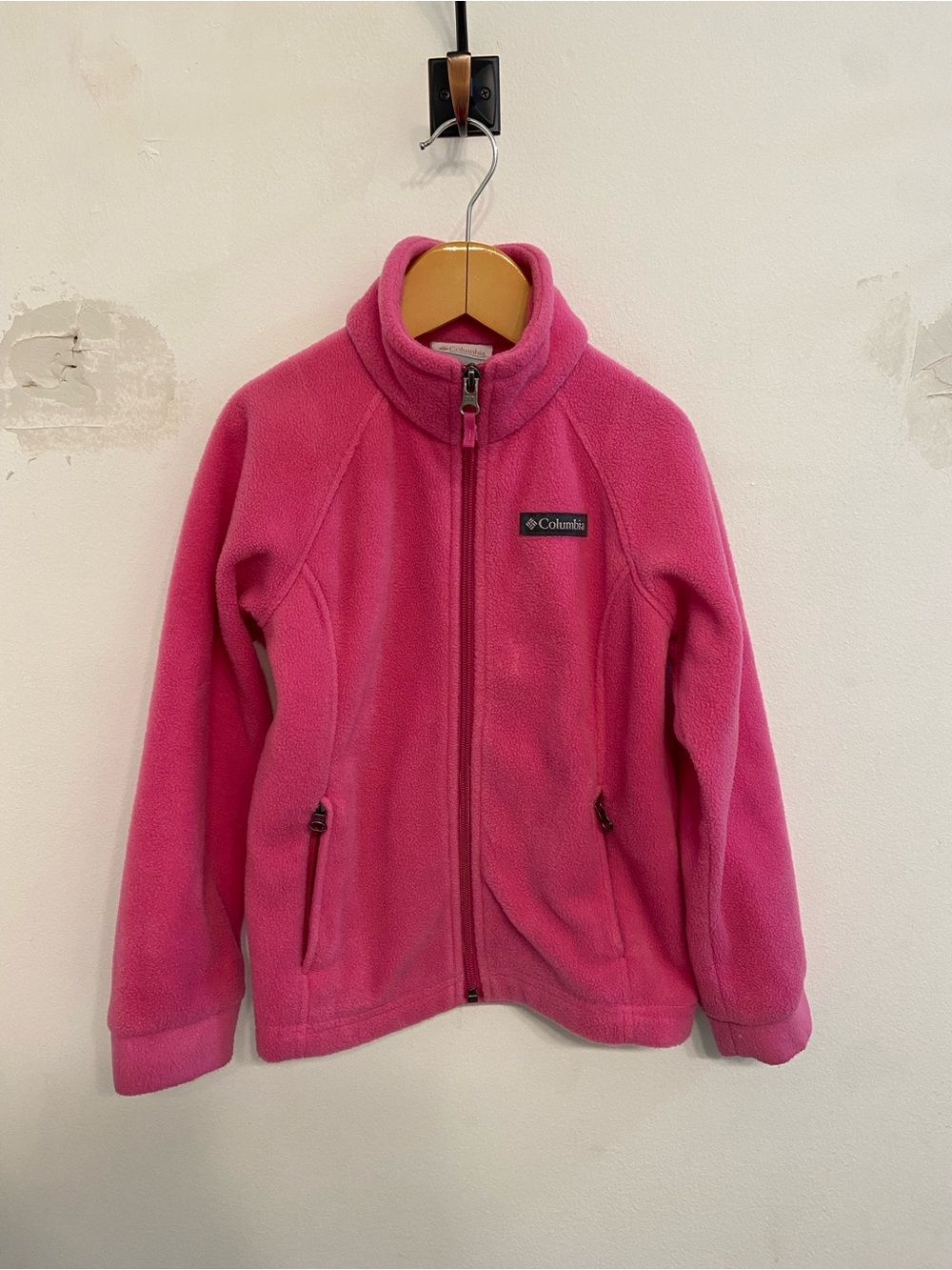 Columbia Kids Bright Pink Full-Zip Fleece Jacket